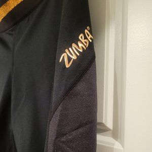 Mid-rise Zumba brand black ankle athletic leggings, S